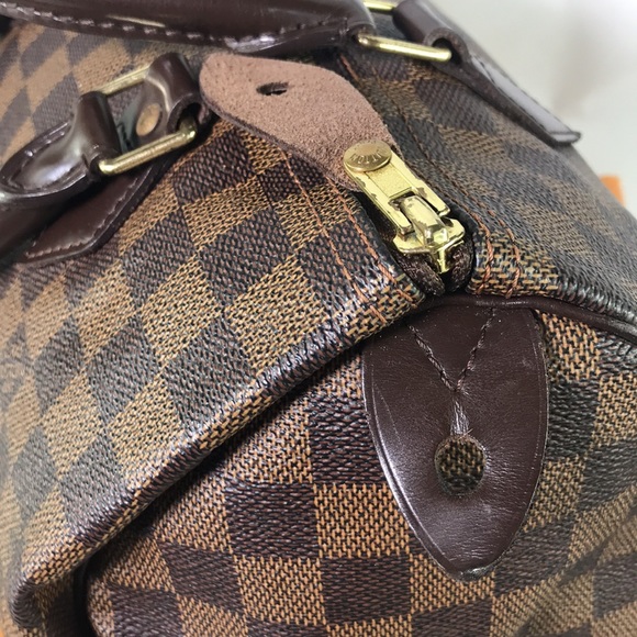 Speedy 30 damier ebene Louis Vuitton - Picture 11 of 15
